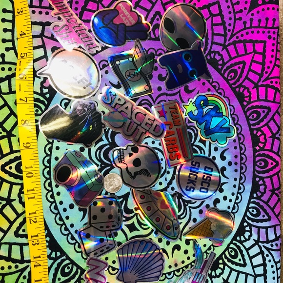 Sky Metallic Prismatic Reflective Single Decor Sticker - Picture 4 of 13